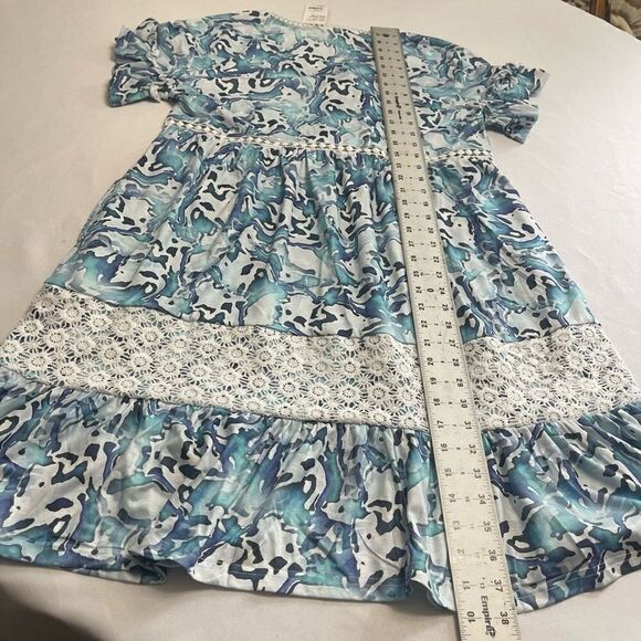 NWT Suzanne Betro Blue Dress Size Medium New - Picture 5 of 6